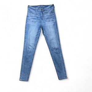 American Eagle light blue high rise next level stretch skinny jeans jeggings